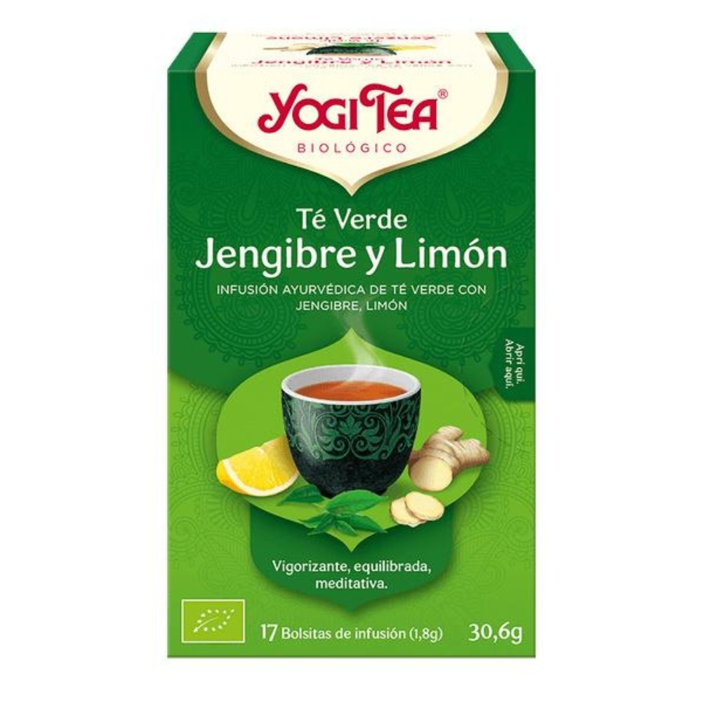 YOGI TEA TE VERDE JENGIBRE LIMON 17X30.6GR.