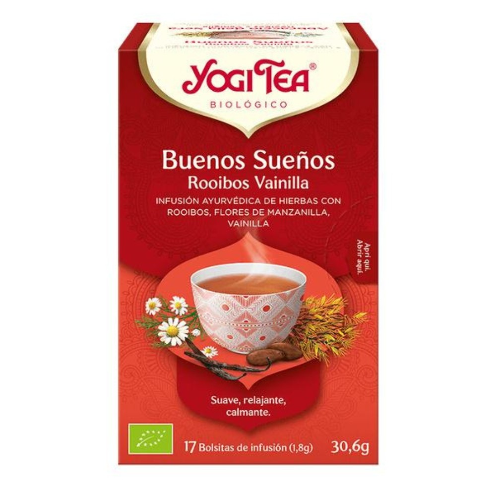 YOGI TEA BUENOS SUEÑOS ROOB.VAINI.BOLSAS 17X30.6GR