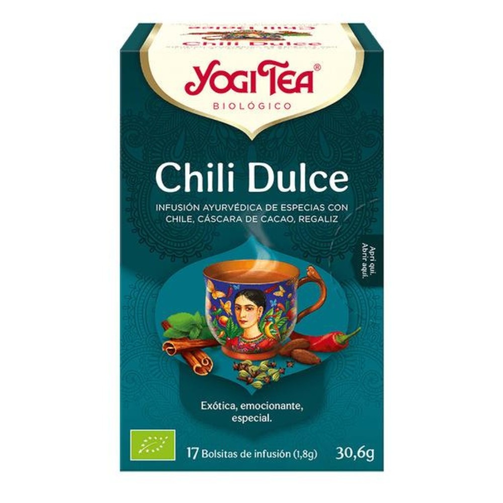 YOGI TEA CHILI DULCE BOLSAS 17X30.6GR.