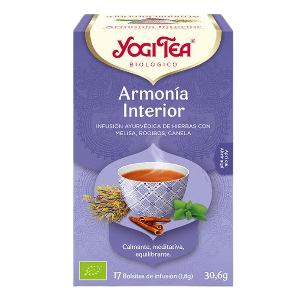 YOGI TEA ARMONIA INTERIOR BOLSAS 17X30.6GR.