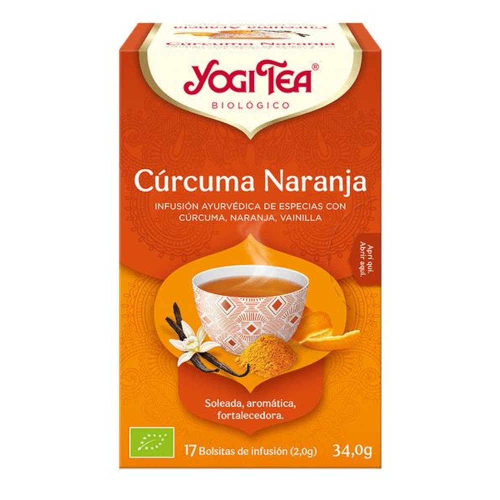 YOGI TEA CURCUMA NARANJA BOLSAS 17X34.0GR.