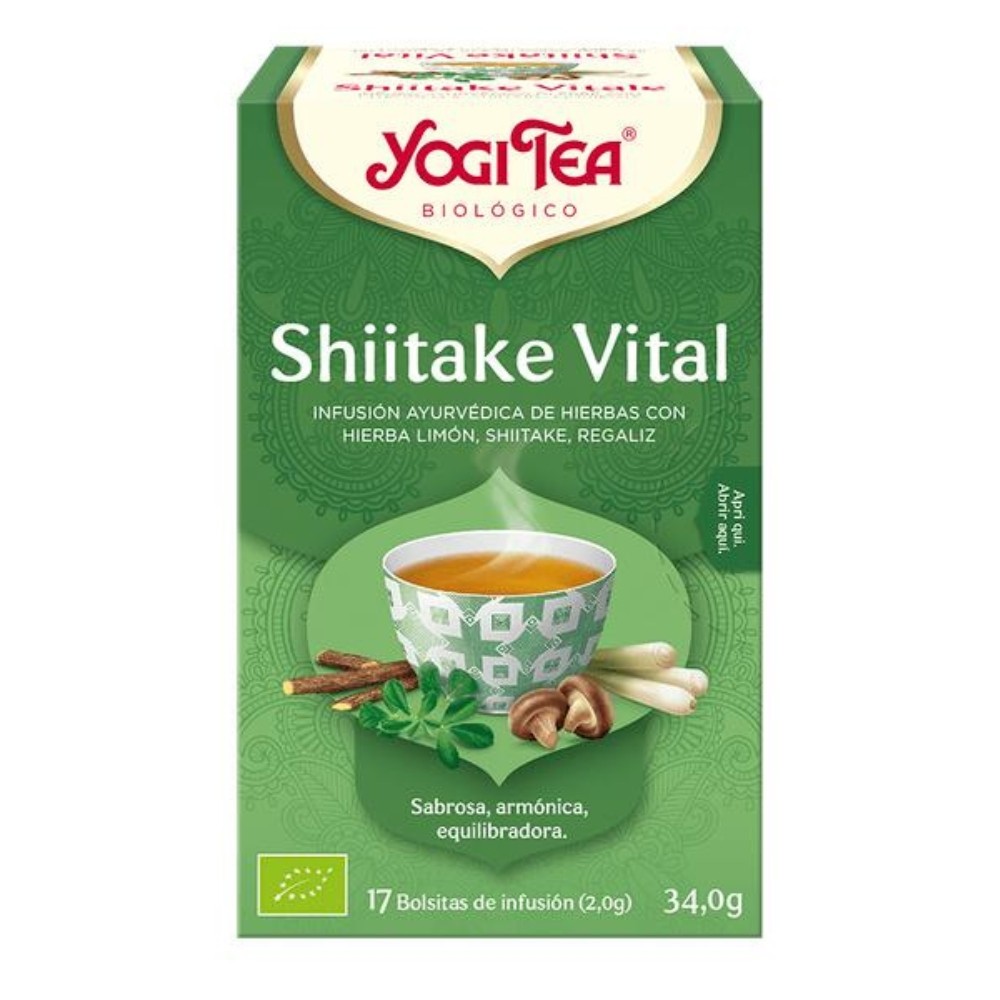 YOGI TEA SHIITAKE VITAL BOLSAS 17X34.0GR.