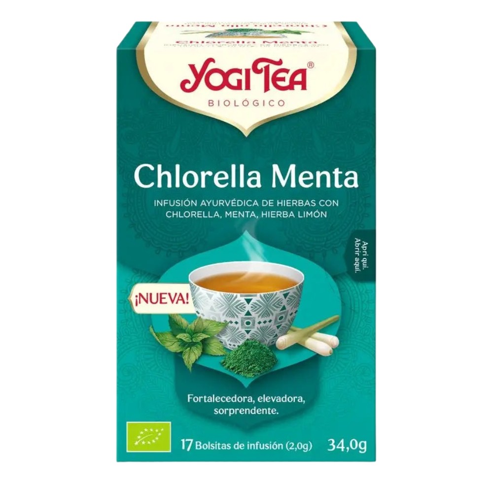 YOGI TEA CHLORELLA MENTA BOLSAS 17X34.0GR.