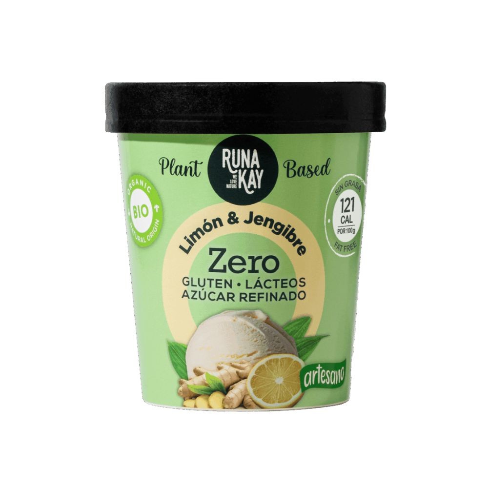 RUNA KAY HELADO 460ML LIMON & JENGIBRE ECO/VEG/S-A