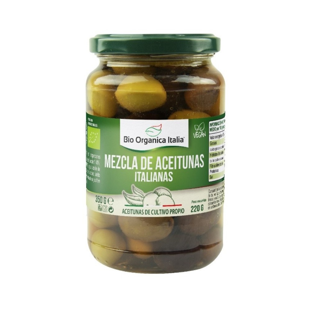 BIO ORGANICA ITALIA ACEITUNAS MEZCLA 350G