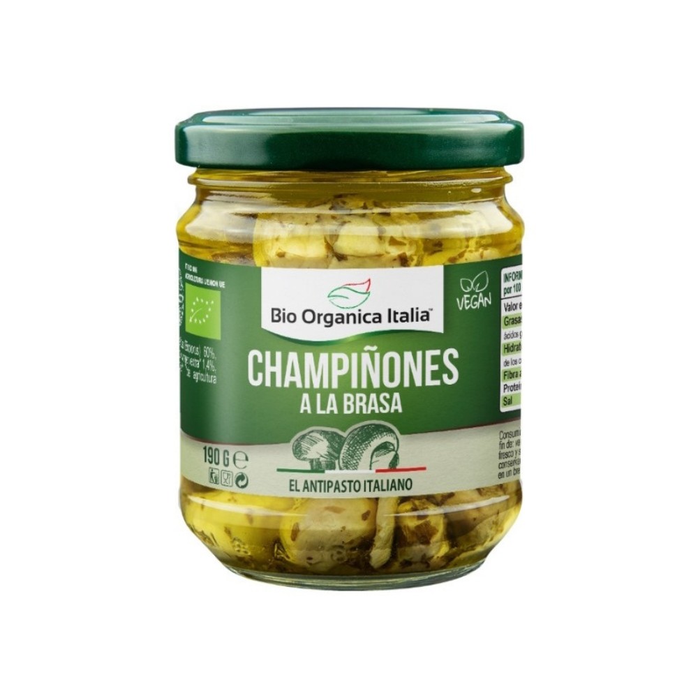 BIO ORGANICA ITALIA CHAMPIÑONES BRASA ACEITE 190g