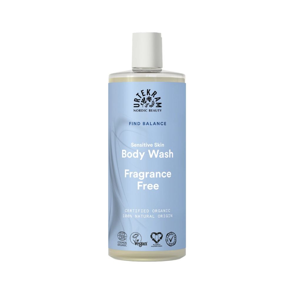 URTEKRAM GEL BAÑO FRAGRANCE FREE SIN FRAGAN.500ml