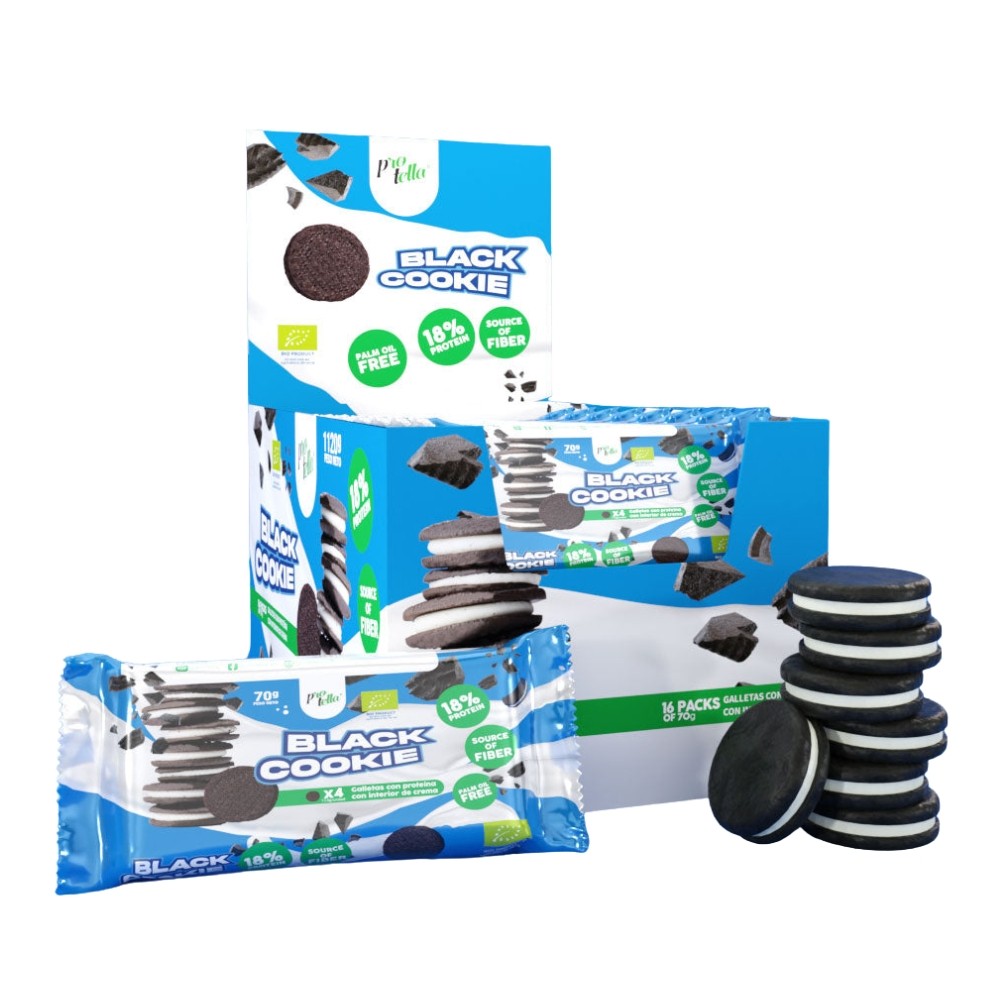 PROTELLA GALLETAS 16x70G BLACK COOKIES