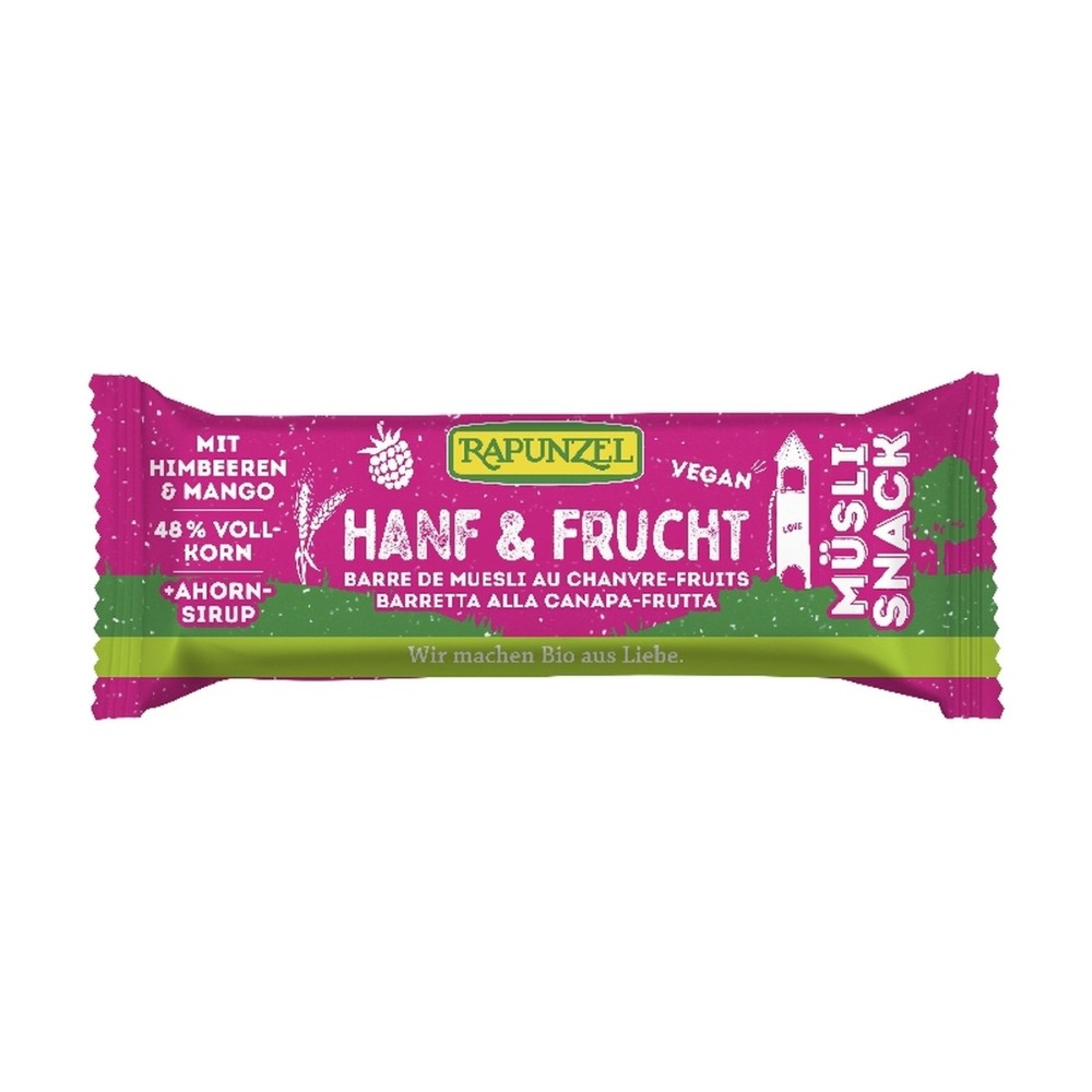 RAPUNZEL BARRITA MUESLI CAÑAMO FRUTA 50g