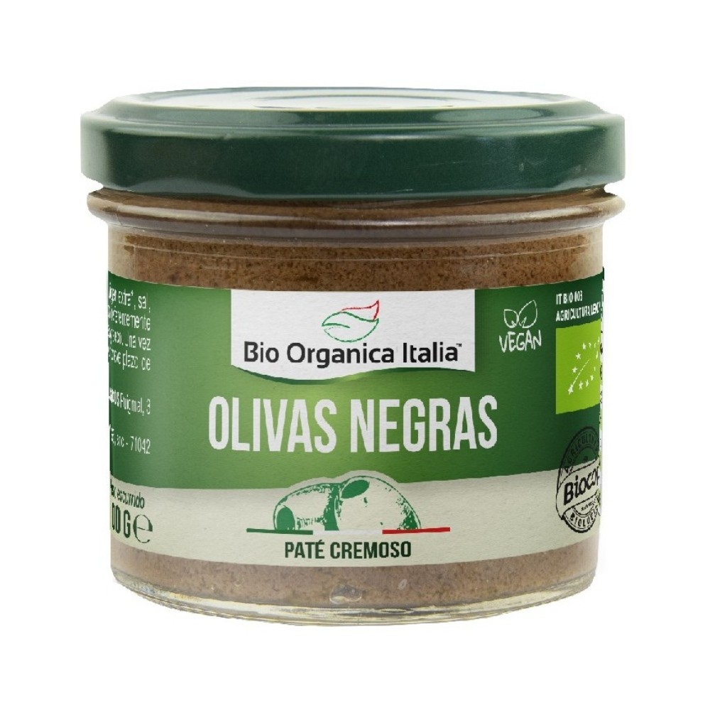 BIO ORGANICA ITALIA PATE OLIVAS NEGRAS 100g