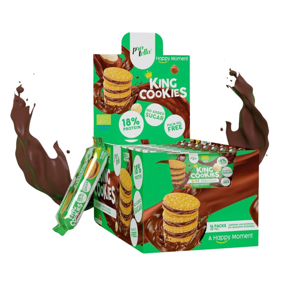 PROTELLA GALLETAS 16x70G KING COOKIES