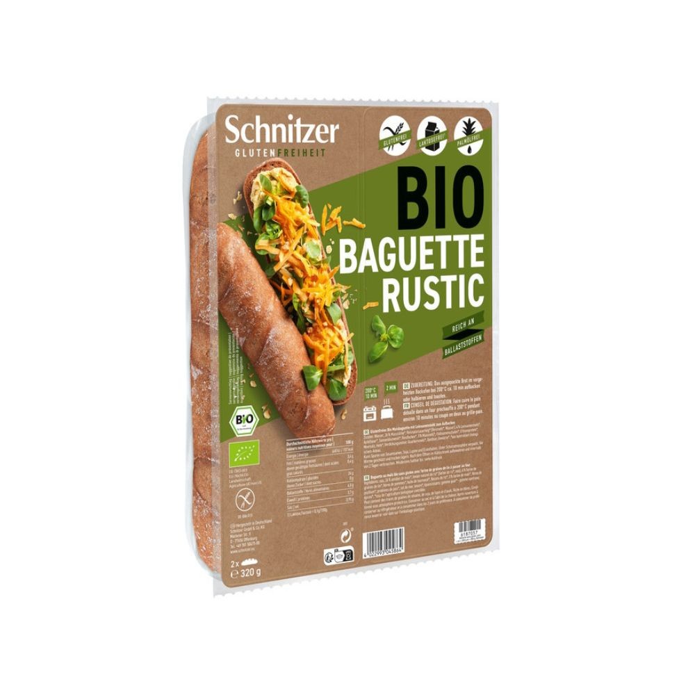 SCHNITZER PAN BAGUETTE RUSTICO S/G 320g