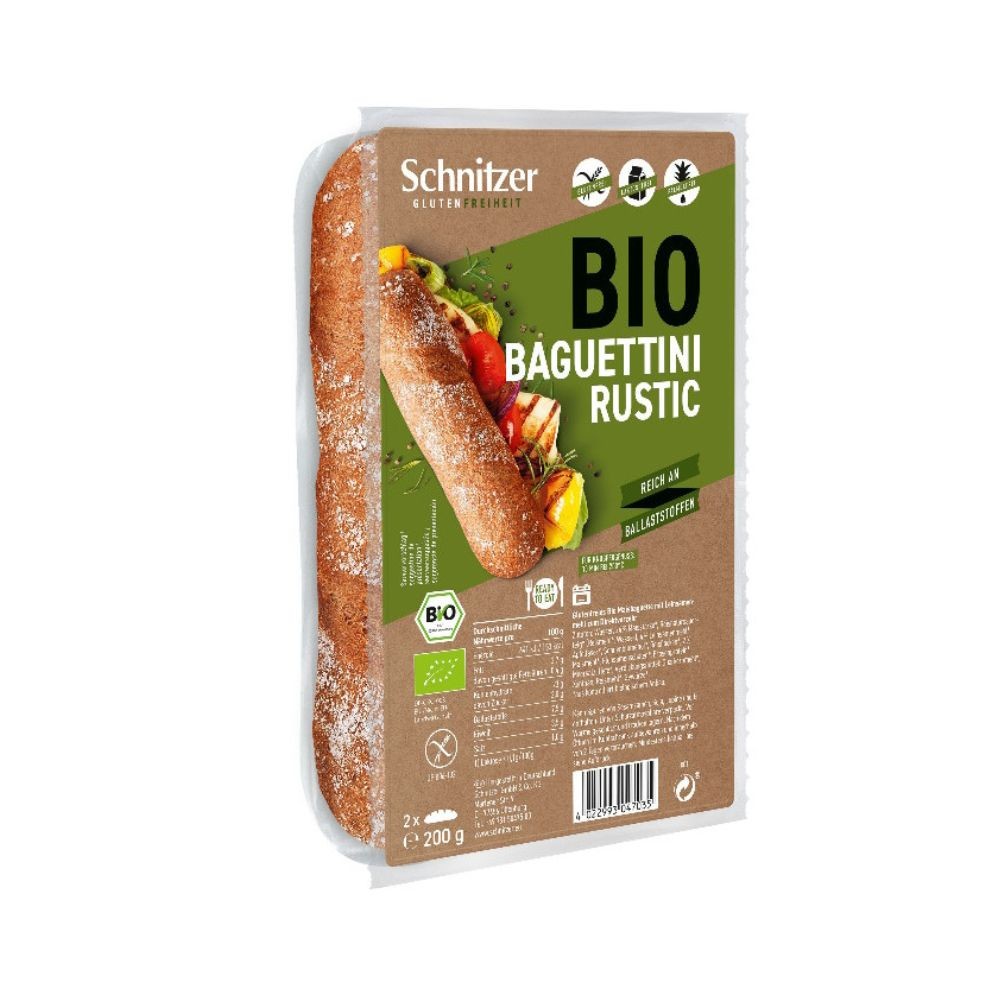 SCHNITZER MINI BAGUETTE RUSTICA S/G 200g