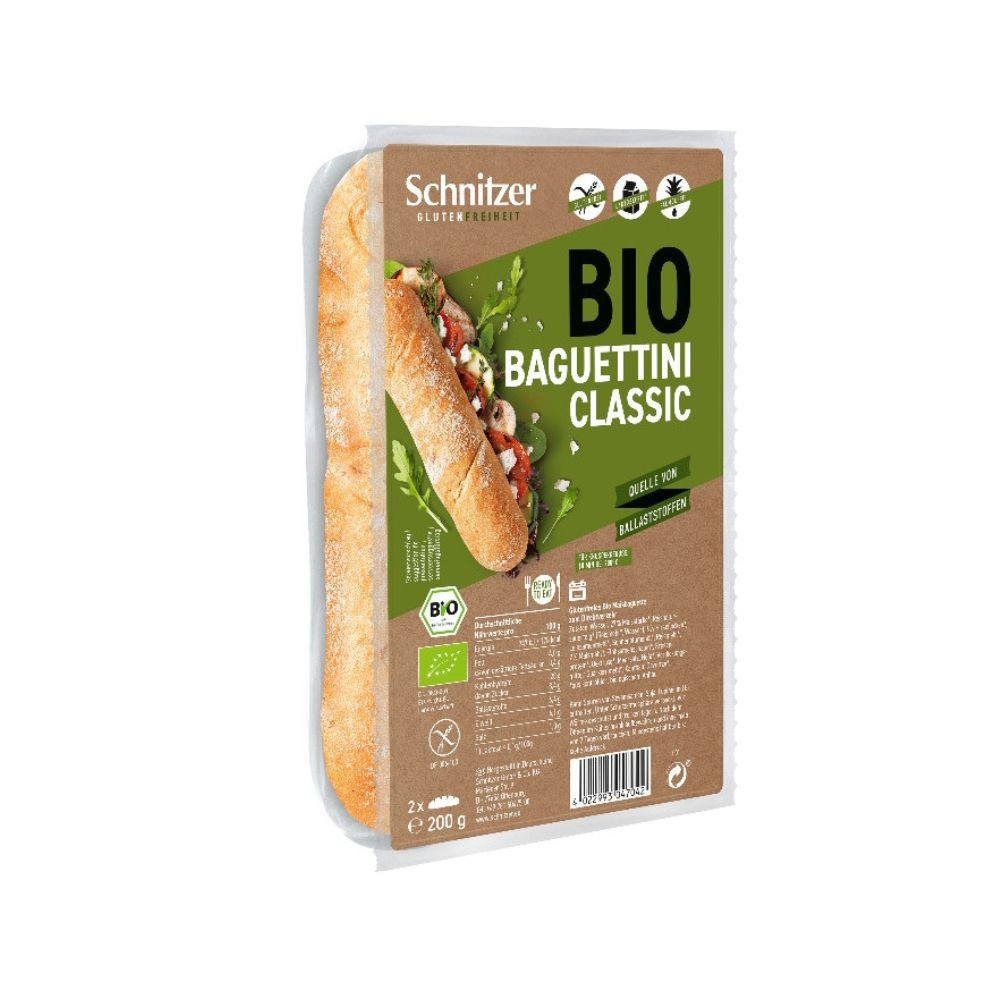 SCHNITZER MINI BAGUETTE BLANCA S/G 200g