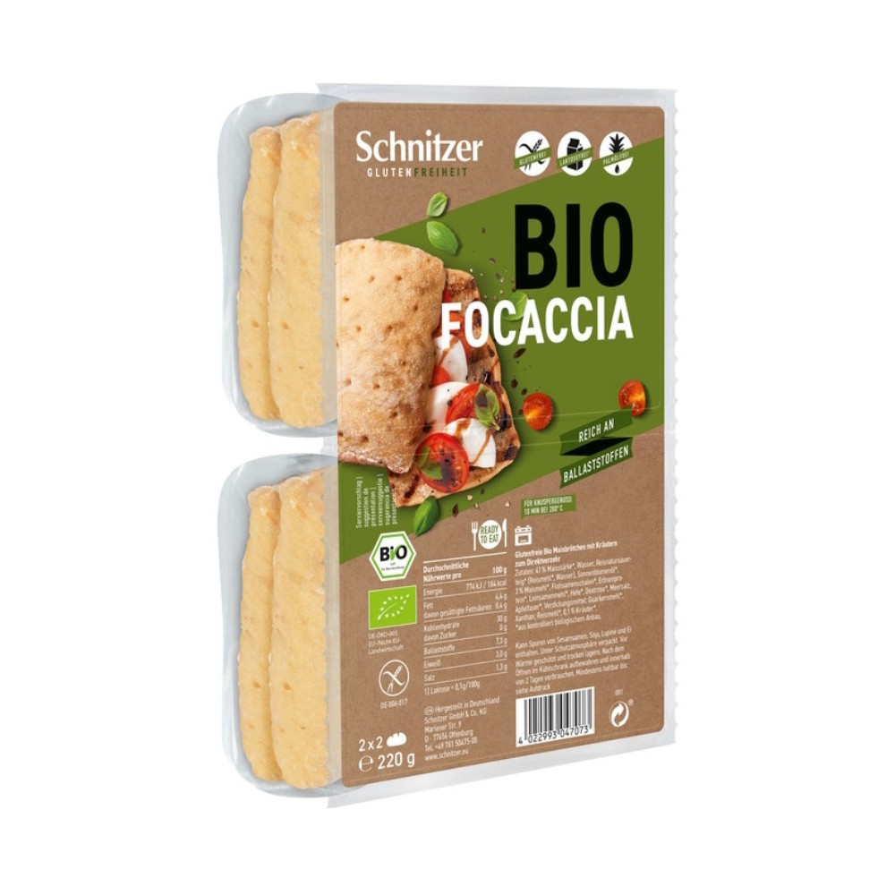 SCHNITZER PANECILLOS FOCACCIA S/GLUTEN 220G