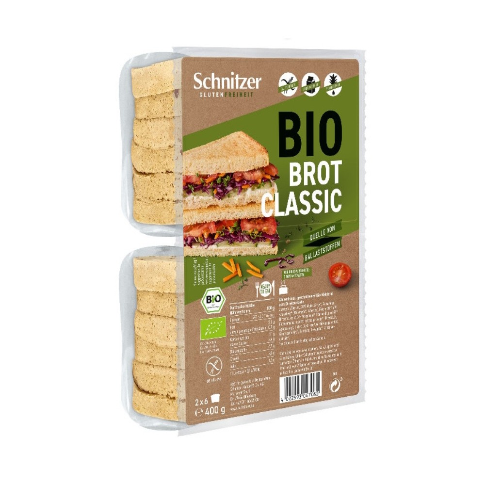 SCHNITZER PAN MOLDE REBANADAS WHITE 400g