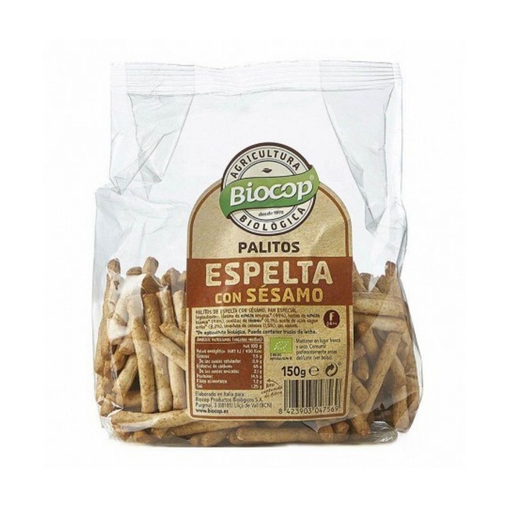 BIOCOP PALITOS TRIGO ESPELTA SESAMO 150g