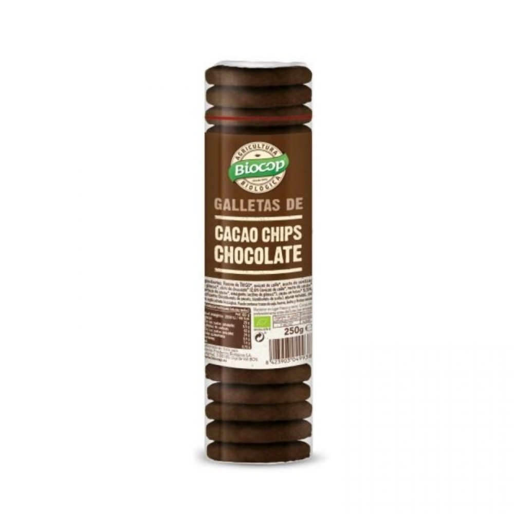 BIOCOP GALLETA CACAO CHIPS CHOCOLATE 250G