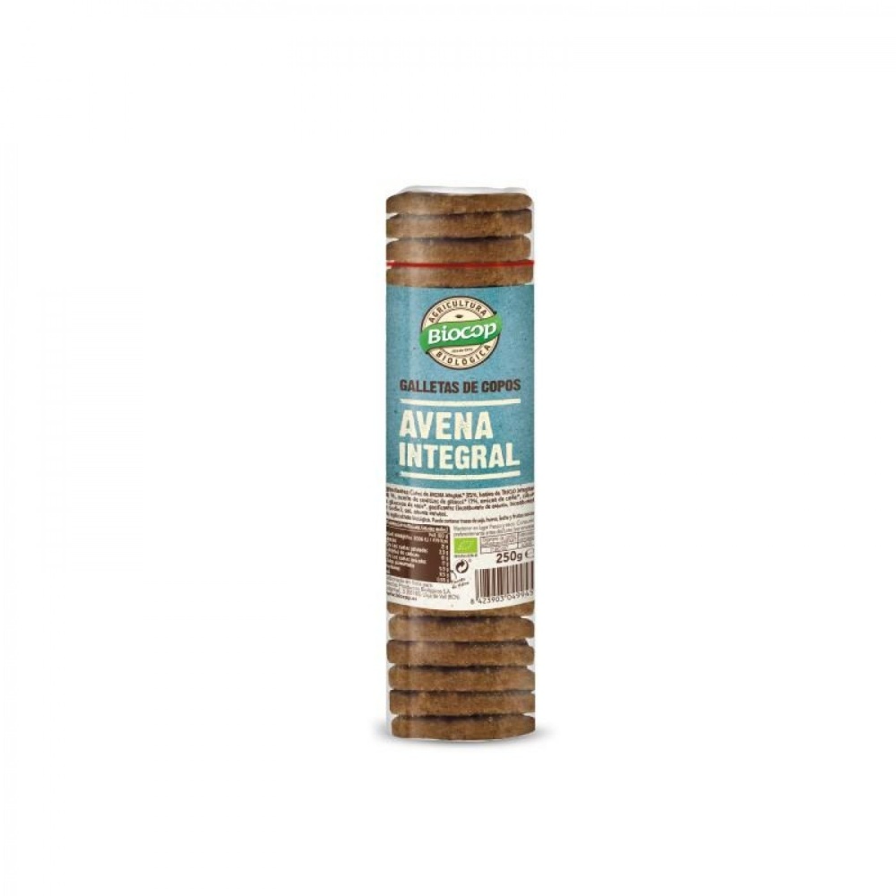 BIOCOP GALLETA COPOS AVENA INTEGRAL 250G