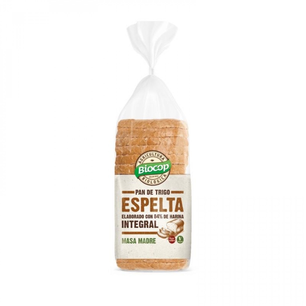BIOCOP PAN MOLDE ESPELTA INTEGRAL MASA MADRE 400G