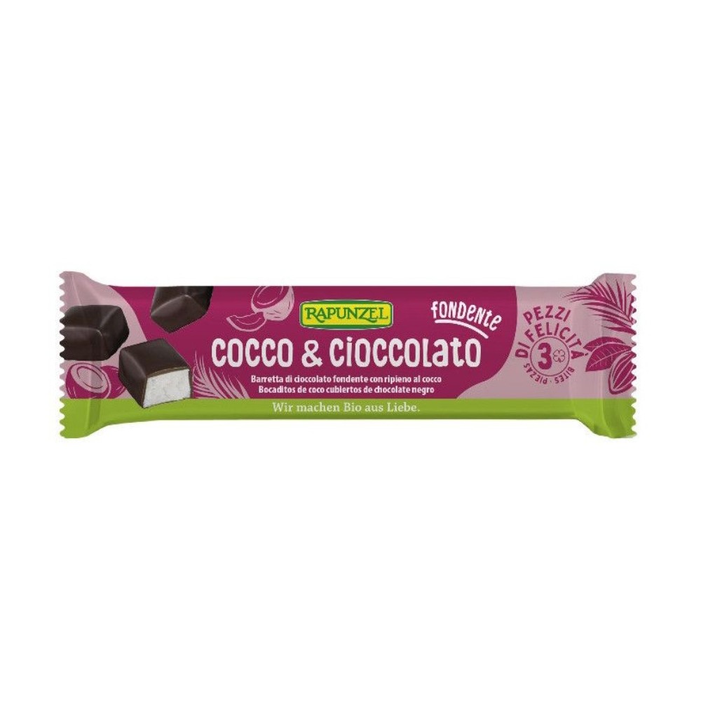 RAPUNZEL BARRITA COCO CHOCO NEGRO 50g
