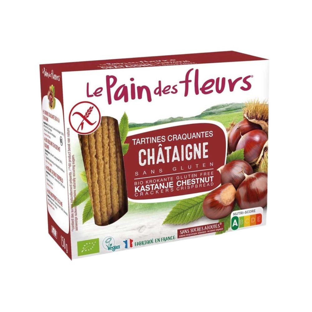 LE PAIN DES FLEURS CRACKERS CASTAÑA 150g