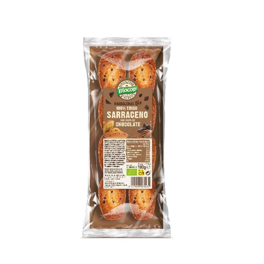 BIOCOP MAGDALENAS TRIGO SARRACENO 100% 180G