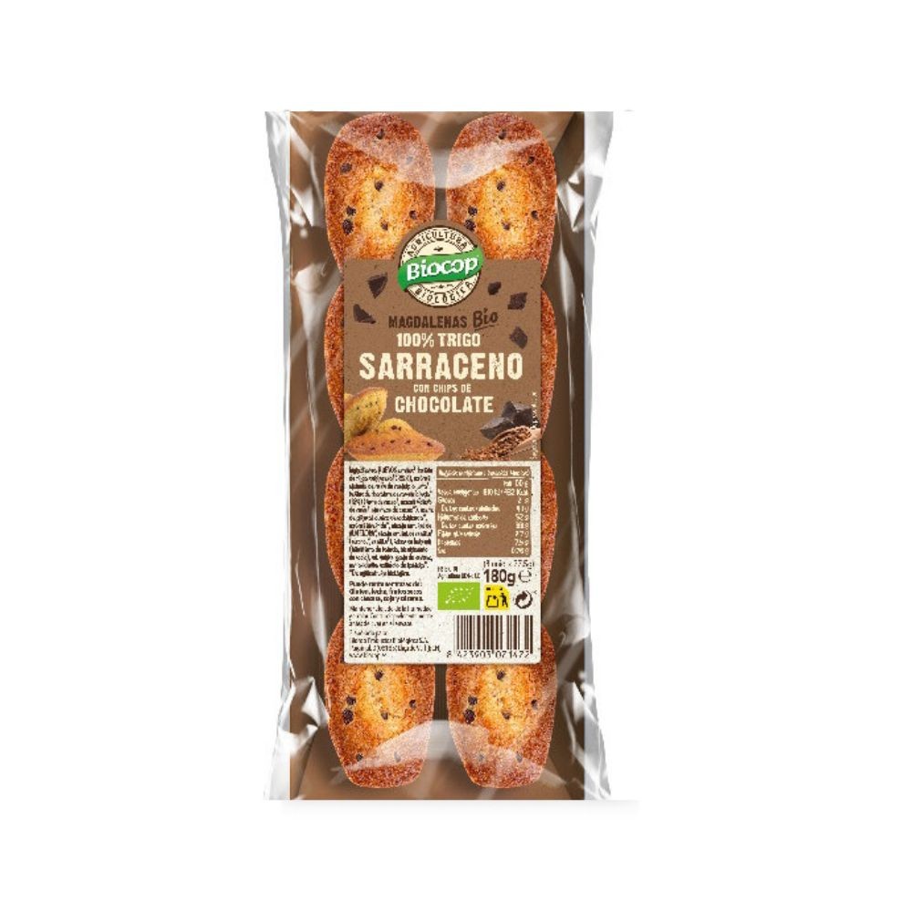 BIOCOP MAGDALENAS T.SARRACENO CHIPS CHOCO 180G