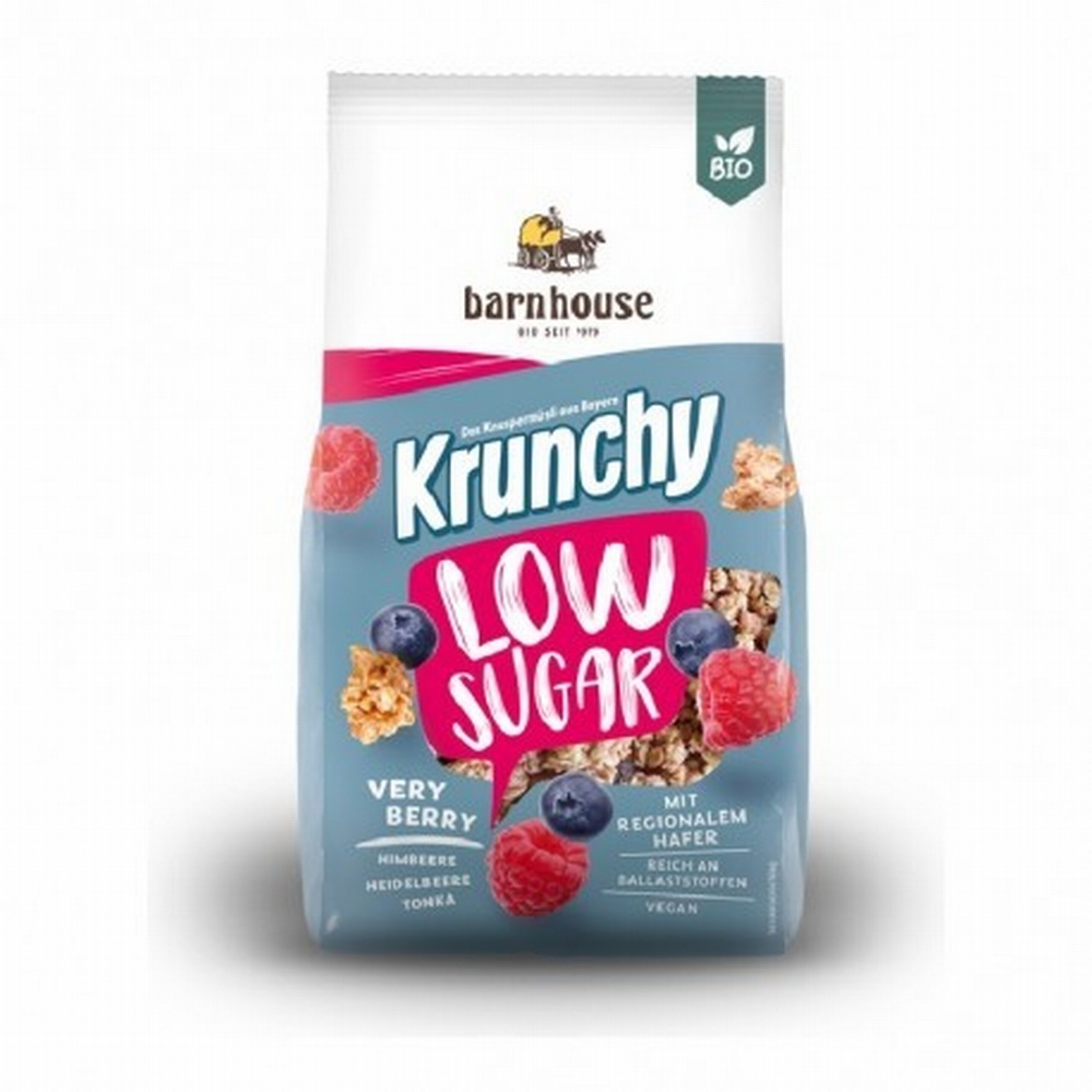 BARNHOUSE MUESLI KRUNCHY LOW SUGAR 375G FRUT ROJOS
