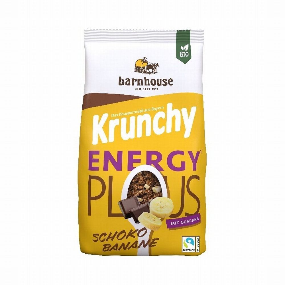 BARNHOUSE MUESLI KRUNCHY ENERGY 375G CHOCO PLÁTANO