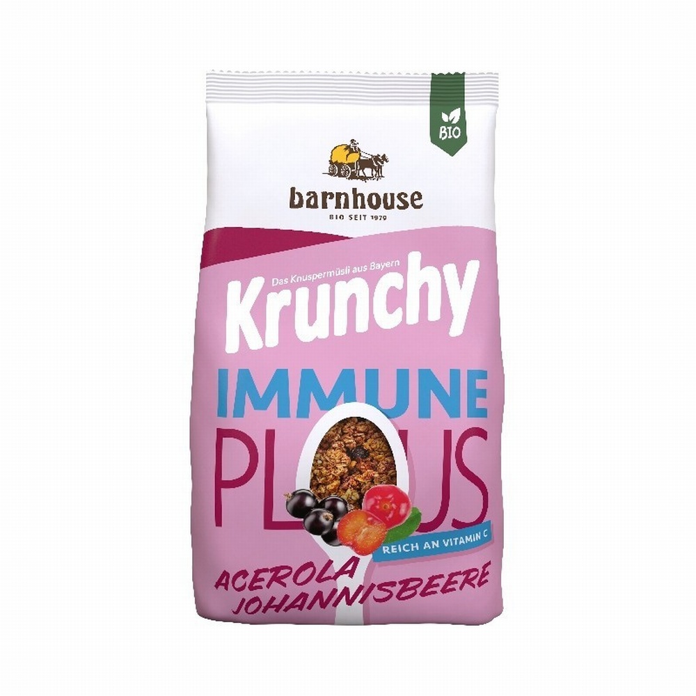 BARNHOUSE MUESLI KRUNCHY 325G IMMUNE PLUS GROSELLA