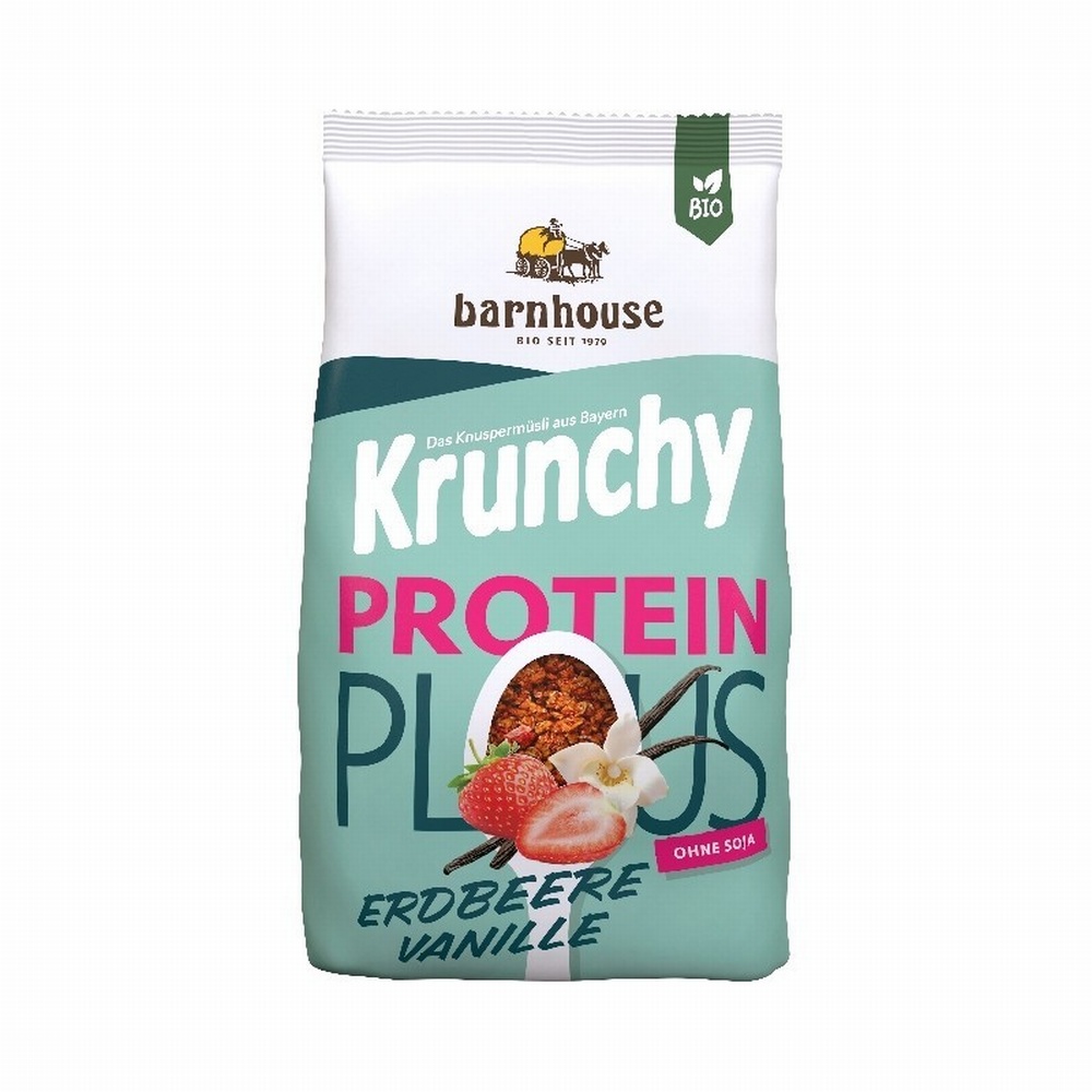 BARNHOUSE MUESLI KRUNCHY PROTEIN 375G FRESA VAINIL