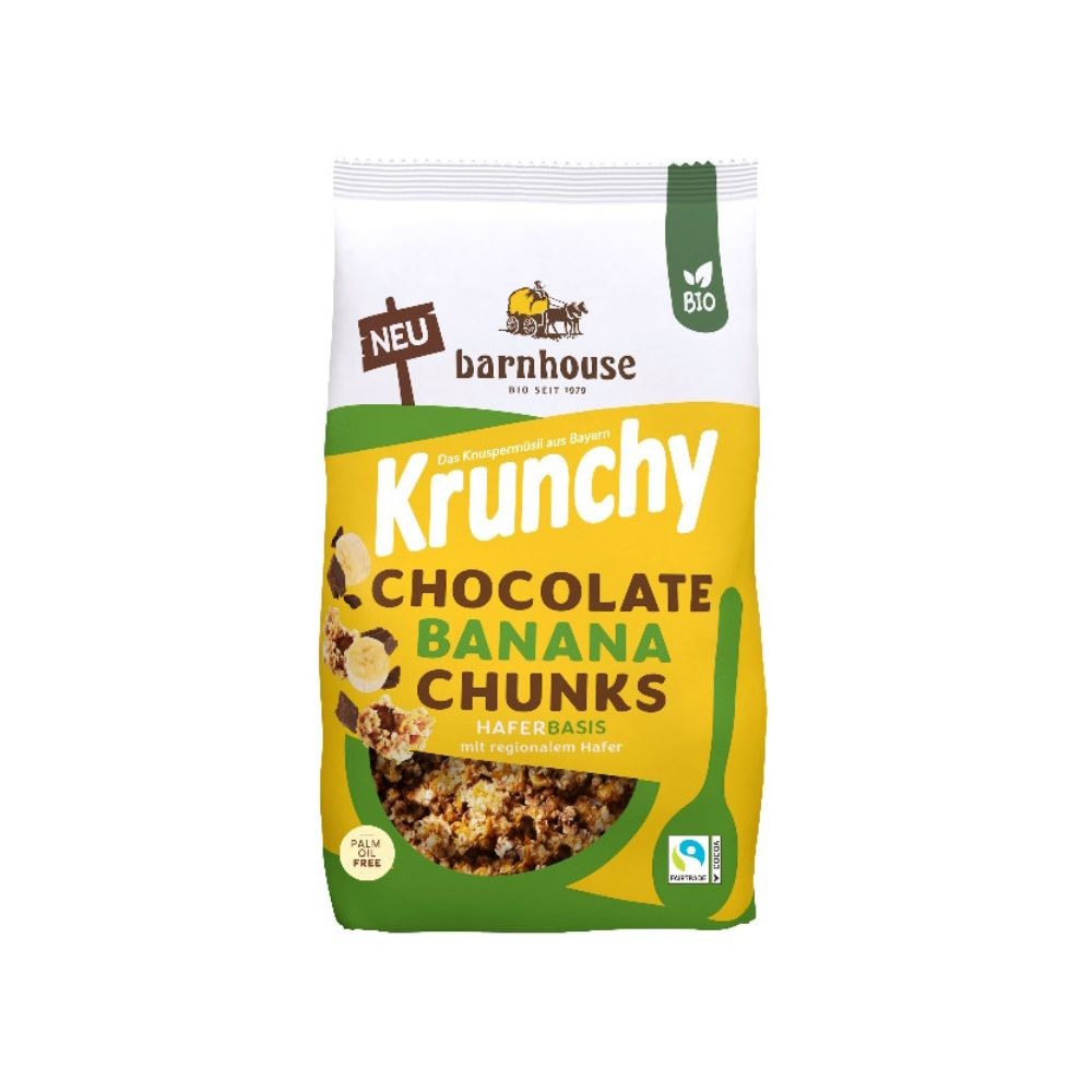 BARNHOUSE MUESLI KRUNCHY 450G CHOCO BANANA CHUNKS