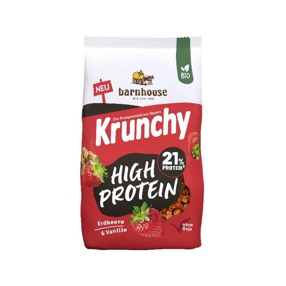 BARNHOUSE MUESLI KRUNCHY PROTEIN 450G FRESA VAINIL