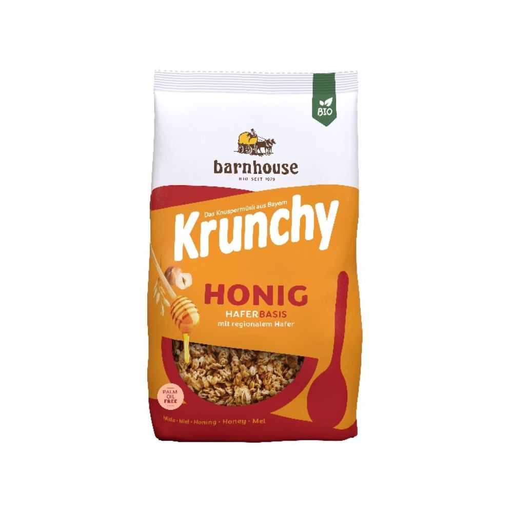 BARNHOUSE MUESLI KRUNCHY SUN 600G MIEL