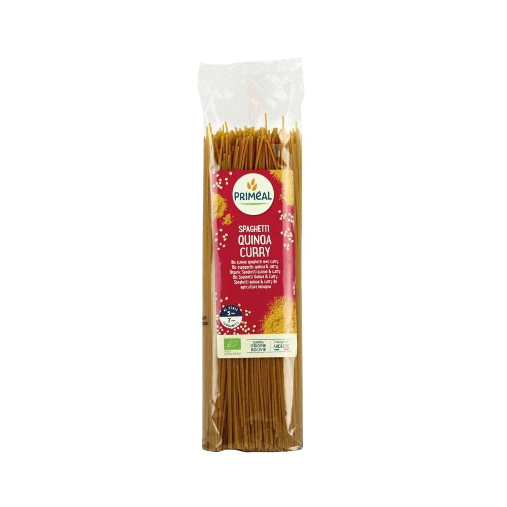 PRIMEAL ESPAGUETI TRIGO QUINOA CURRY 500g