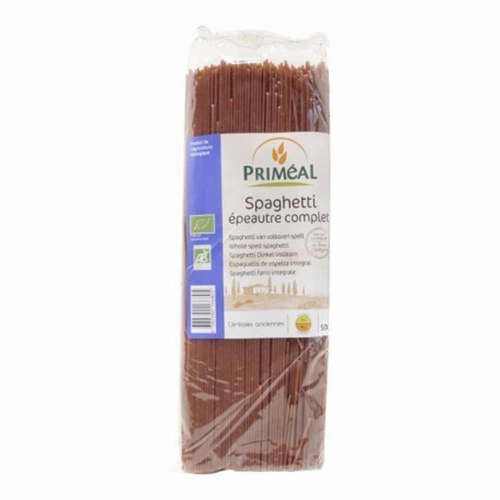PRIMEAL ESPAGUETI TRIGO ESPELTA INTEGRAL 500g