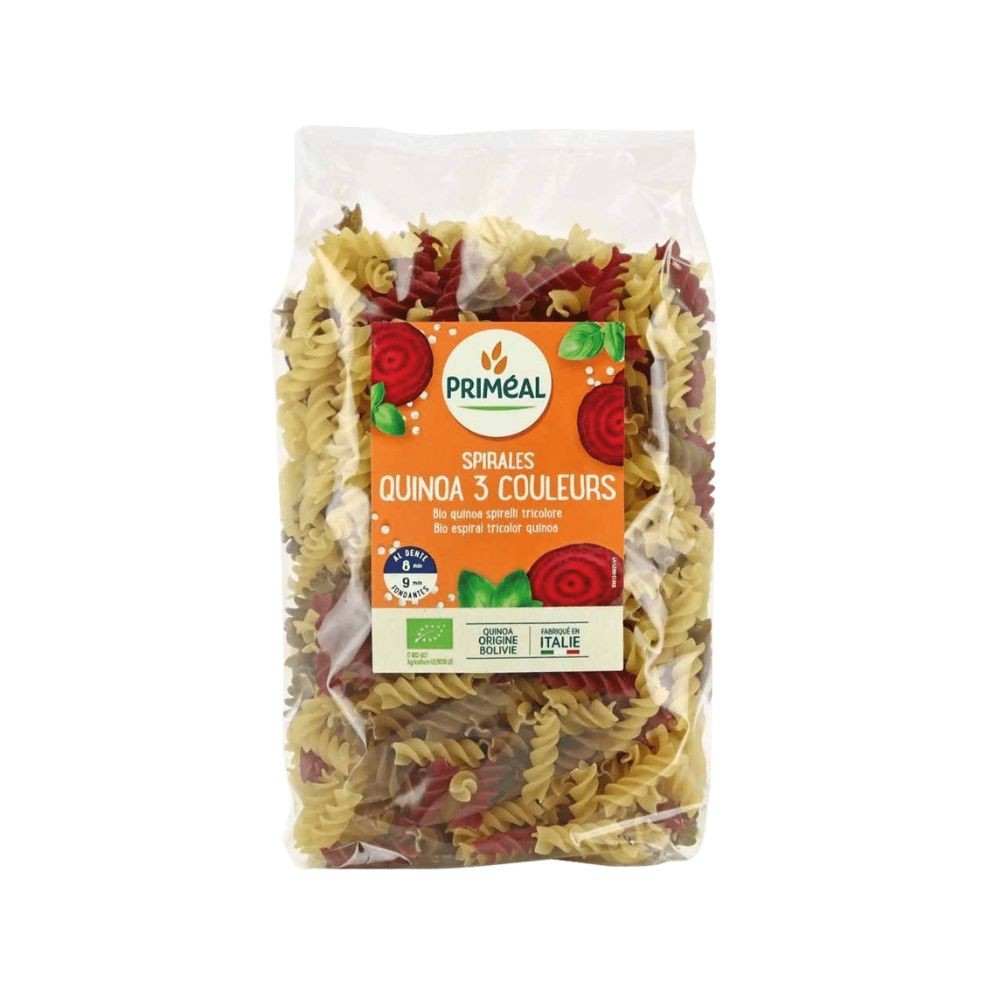 PRIMEAL ESPIRALES TRICOLOR TRIGO QUINOA 500g
