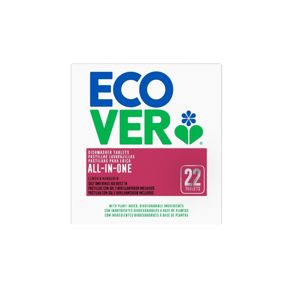 ECOVER LAVAVAJILLAS MAQU ALL-IN-ONE 22 tabletas