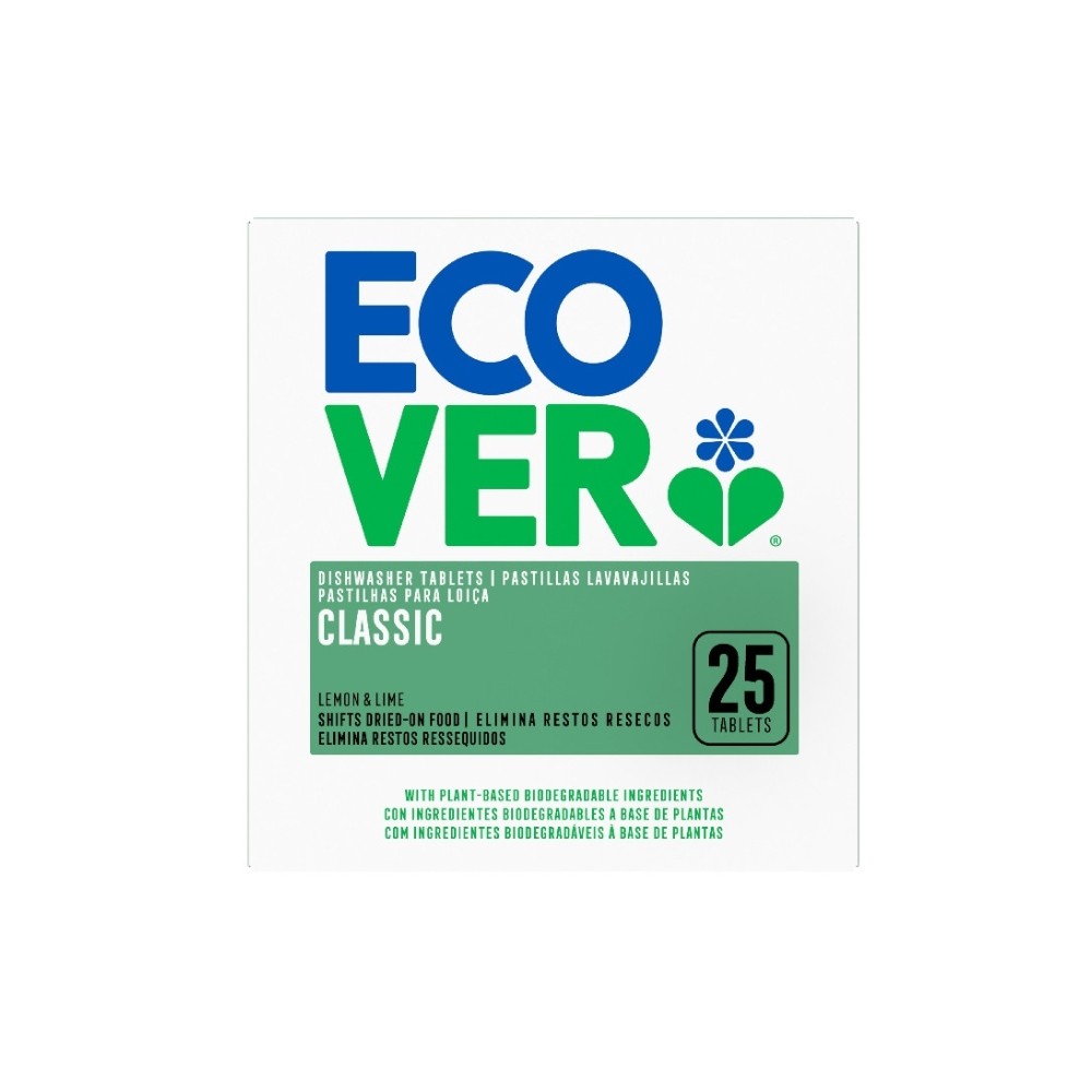 ECOVER LAVAVAJILLAS MAQUINA 25 tabletas x 20g