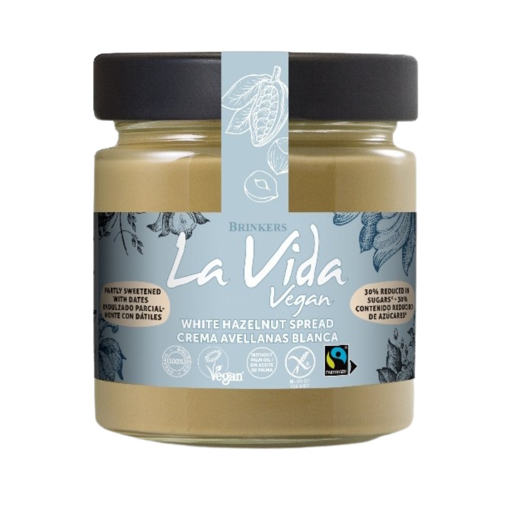 LA VIDA VEGAN CREMA AVELLAN.BLANCA BAJO AZUCAR 200