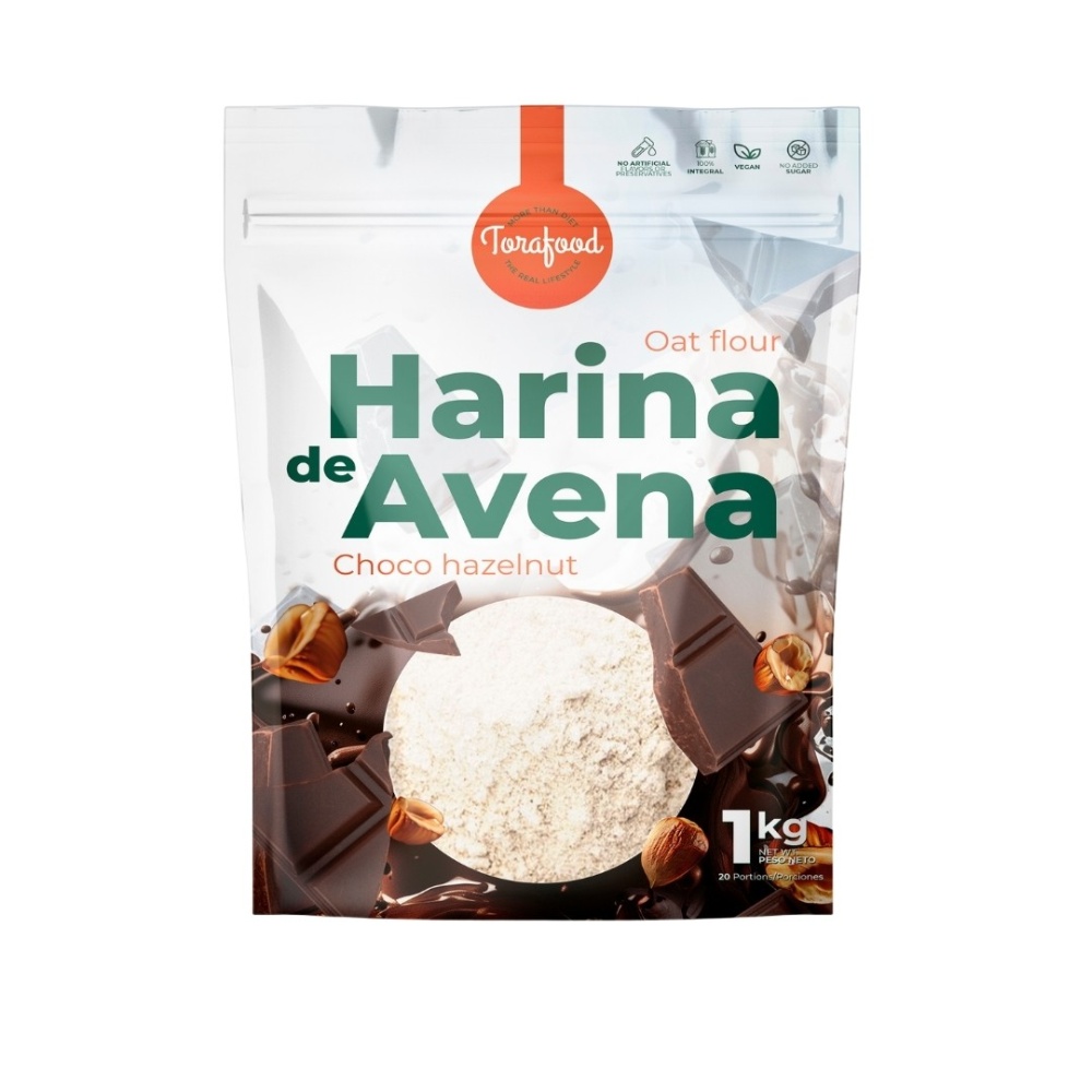 TORAFOOD HARINA AVENA 1KG CHOCO HAZELNUT