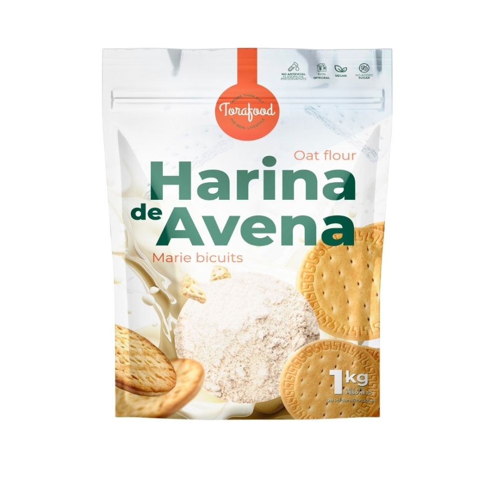 TORAFOOD HARINA AVENA 1KG GALLETA MARIA