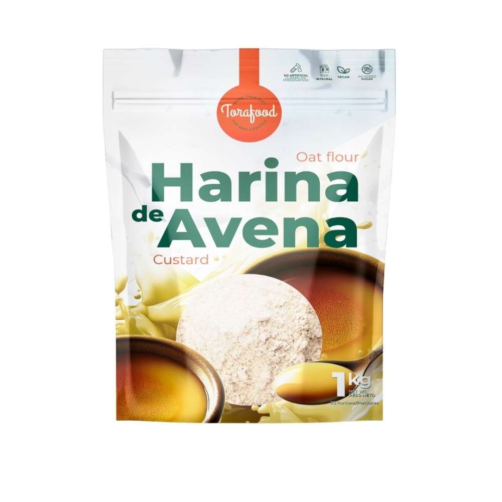 TORAFOOD HARINA AVENA 1KG NATILLAS (CUSTARD)