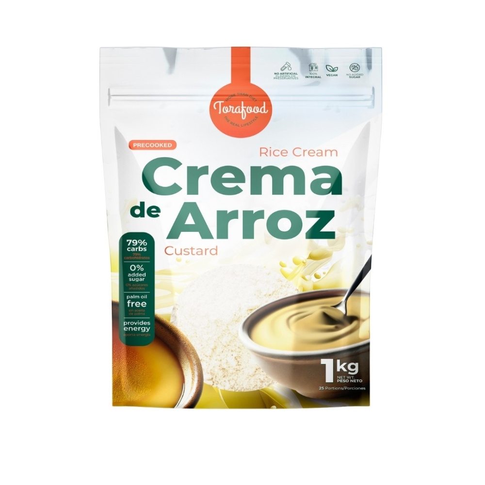 TORAFOOD CREMA ARROZ 1KG NATILLAS (CUSTARD)