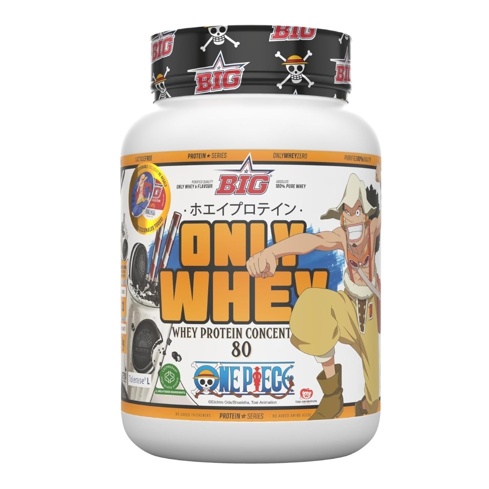 BIG ONLY WHEY TOLERASE 1KG ONE PIECE COOKIES CREAM