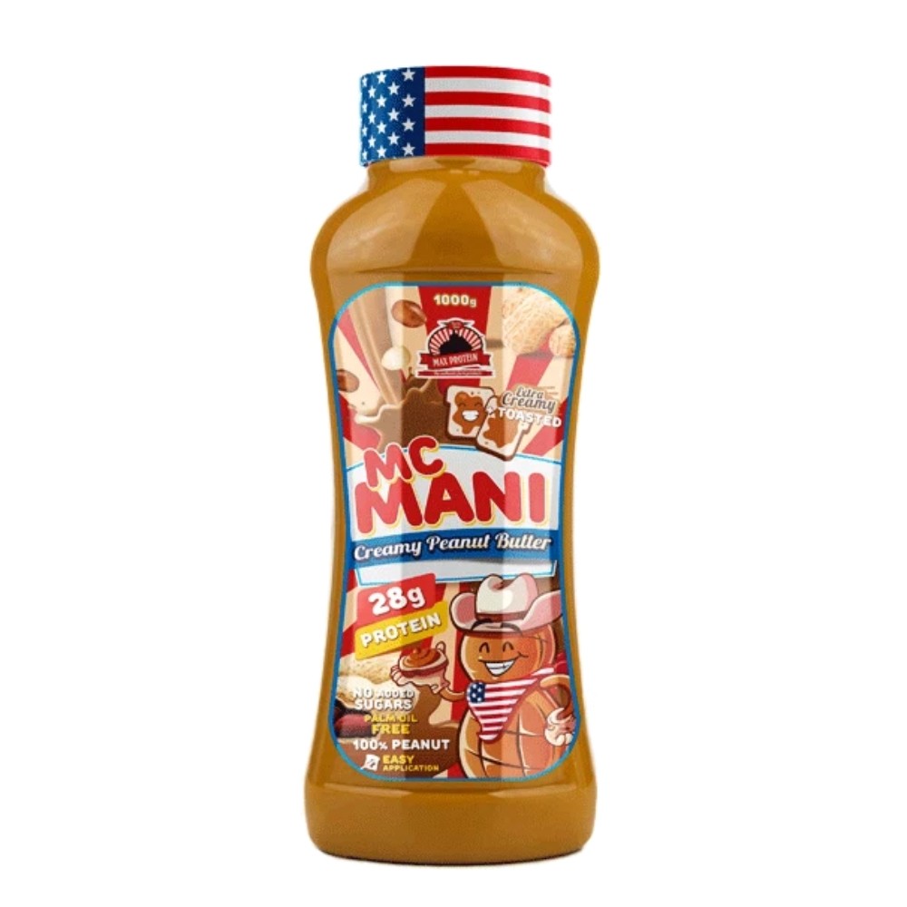 MAX PROTEIN MCMANI CREMA CACAHUETE 1KG TOSTADO