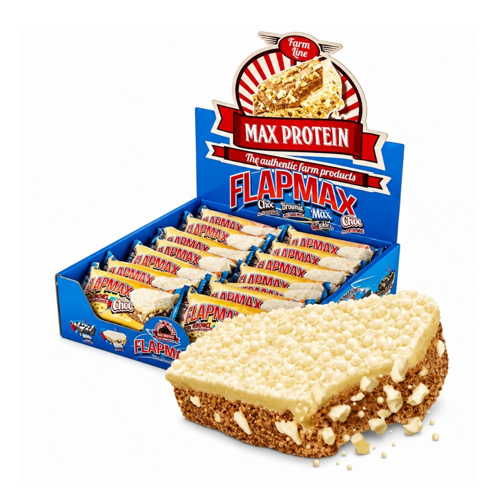 MAX PROTEIN FLAPMAX 24*120G CHOCO BLANCO