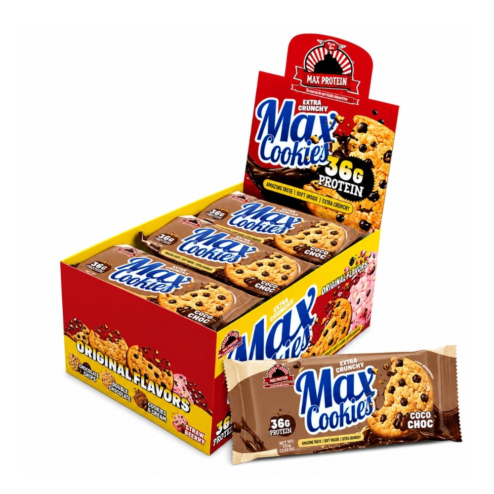 MAX PROTEIN MAX COOKIES 12*100G COCO CHOCO
