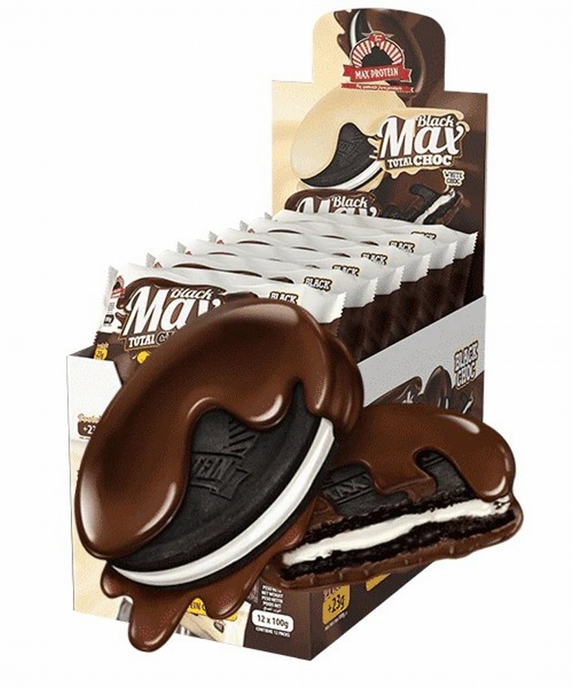 MAX PROTEIN MAX COOKIES 12*100G BLACKMAX CHO.NEGR